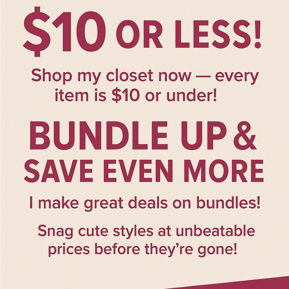 $10 or Less  Overide